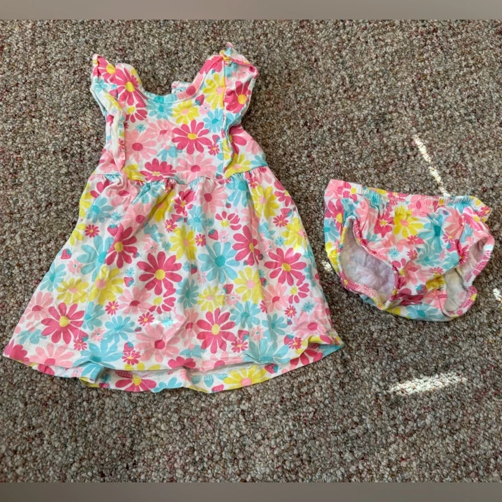 🌼4/$25🌼 Baby 9 Month Floral Outfit Sets